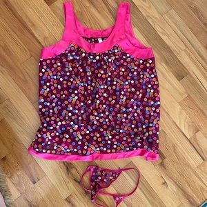 Victoria’s Secret colorful polka dot babydoll